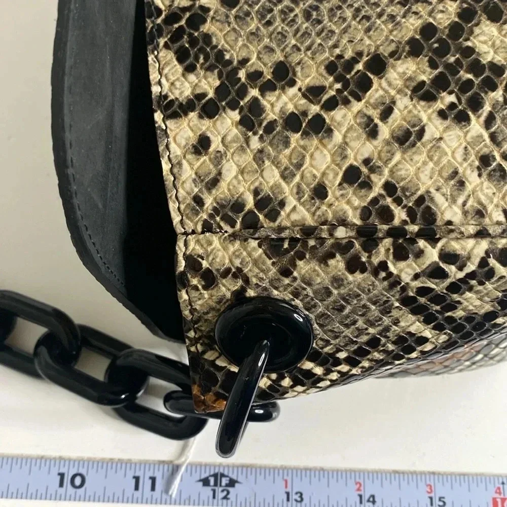 SIMON MILLER Snakeskin Printed Leather Bag - Picture 10 of 10